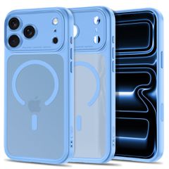 Tech-Protect MagPeak MagSafe CC Case for iPhone 18 Pro Max / 17 Pro Max - Light Blue Matte