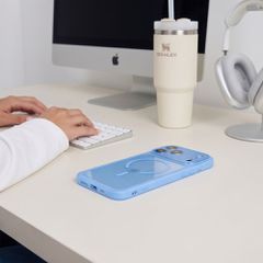 Tech-Protect MagPeak MagSafe CC Case for iPhone 18 Pro / 17 Pro - Clear Blue-thumb-4