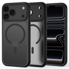 Tech-Protect MagCam MagSafe Case for iPhone 18 Pro Max / 17 Pro Max - Matte Black and Red