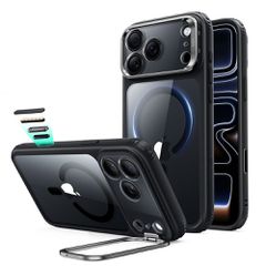 ESR Classic Hybrid Kickstand MagSafe Case for iPhone 18 Pro Max / 17 Pro Max - Clear Black