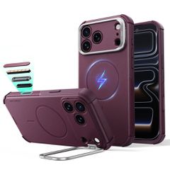 ESR Cyber ​​Tough Kickstand MagSafe Case for iPhone 18 Pro / 17 Pro - Burgundy