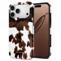 Tech-Protect Lamano MagSafe case for iPhone 18 Pro Max / 17 Pro - brown and white-thumb-1