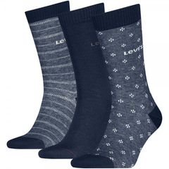Levi's® Ανδρικές Βαμβακερές Κάλτσες Gift Box 3 Τεμάχια Blue Combo