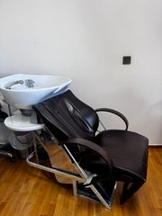 Πλήρης εξοπλισμός κομμωτηρίου MALETTI — 3 θέσεις, 4 λουτήρες