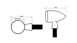 HIGHSIDER Apollo Bullet LED Tail Light - Brake Light/Indicators-thumb-6