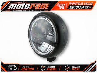 HIGHSIDER pro 5 3/4 Inch Headlight Pecos Type 5 LED Black Bottom Mount