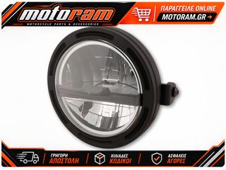 HIGHSIDER pro 5 3/4 Inch Headlight Frame-R2 Type 5 LED Black Side Mount