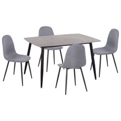 ΣΕΤ ΤΡΑΠΕΖΑΡΙΑΣ 5ΤΜΧ RAVEN HM21068.03 ΚΕΡΑΜΙΚΟ TOP ΓΚΡΙ ΜΑΡΜΑΡΟ--ΓΚΡΙ ΥΦΑΣΜΑ