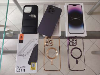 Apple iPhone 14 Pro Max 128GB Deep Purple αψεγάδιαστο με 86% υγεία μπαταρίας και πολλά έξτρα.