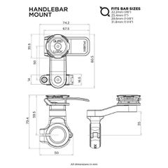 Quad Lock: Βάση Bar Clamp Small + Handlebar mount-thumb-5