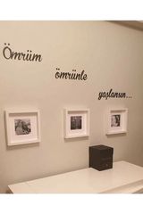 Stewehome Ξύλινη επιγραφή τοίχου με μοντέρνο θέμα Μαύρο