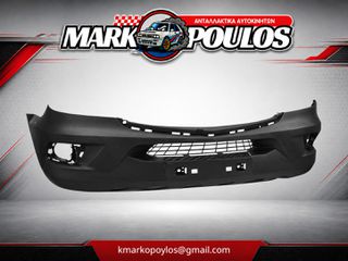 ΠΡΟΦΥΛΑΚΤΗΡΑΣ ΕΜΠΡΟΣ MERCEDES SPRINTER 2013 - 2018 W906 ** ΚΑΙΝΟΥΡΓΙΟΣ ** ΜΑΥΡΟΣ ΜΕ ΤΡΥΠΕΣ ΓΙΑ ΠΡΟΒΟΛΕΙΣ