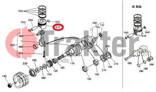 ΠΙΣΤΟΝΙ ΤΡΙΦΥΛΛΙ ORIGINAL KUBOTA-thumb-1
