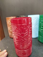 Σετ 6 τεμάχια Ποτήρια Κοκτέιλ Tiki Fiji (500ml) – Πολύχρωμα / Κεραμικά