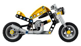 LEGO TECHNIC 42225 Yellow Motorcycle-thumb-3