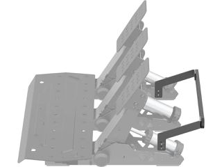 MOZA - SR-P2 Rear Support Bracket - Black / PC-thumb-1