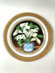 Συλλεκτικό vintage διακοσμητικό πιάτο Limoges – Rosalinda Collection (25,5 εκ).