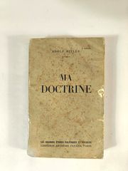 Σπάνιο ιστορικό βιβλίο "Ma Doctrine" του Adolf Hitler – Έκδοση Fayard, Παρίσι 1938 (Γαλλική Γλώσσα).