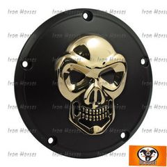 DERBY COVER SKULL ΜΑΥΡΟ ΧΡΥΣΟ ΓΙΑ HARLEY DAVIDSON BIG TWIN 70 - 98