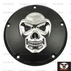 DERBY COVER SKULL ΜΑΥΡΟ-ΧΡΩΜΙΟ ΓΙΑ HARLEY DAVIDSON TWIN CAM 99 - 13