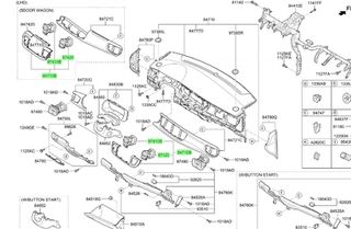 Kia Stonic ‘20-26 Κεντρικός Αεραγωγός (Δεξιά/Αριστερα) 84740-H8AE0-WLE-thumb-1