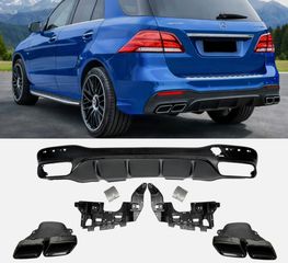 Diffuser/Διαχύτης για Mercedes GLE W166 SUV Sport Line (2015-2018)