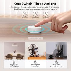 SONOFF smart διακόπτης SNZB-01P, μπαταρίας, Zigbee-thumb-10