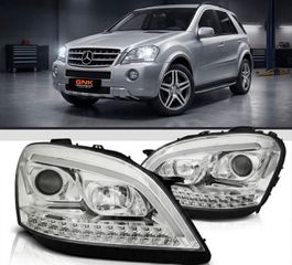 ΦΑΝΑΡΙΑ ΕΜΠΡΟΣ LED Headlights Mercedes ML W164 (2005-2008) chrome