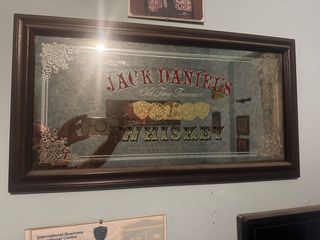 Vintage συλλεκτικός καθρέφτης Jack Daniel’s – Old Time Tennessee Whiskey