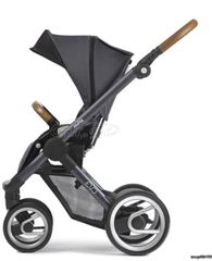 Καροτσι Mutsy evo dark gray με port-Bebe, κάθισμα που γίνεται κρεβάτι, αντάπτορες και πολλά αξεσουάρ τσάντα αλλαξιέρας, κουνουπιέρα και άλλα