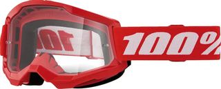 Μάσκα Παιδική 100% Youth Strata 2 Goggle Κόκκινη