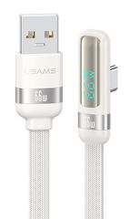 USAMS καλώδιο USB-C σε USB US-SJ651, 66W, 480Mbps, flat, 1.2m, λευκό