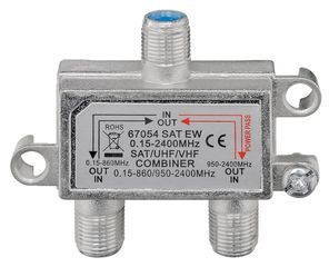GOOBAY SAT-TV combiner 67054, 0.15 MHz - 2400MHz, 100dB