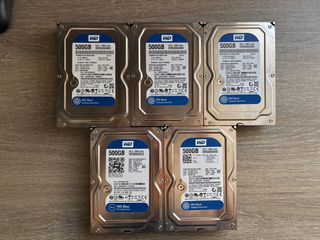 Σκληροί δίσκοι 3.5" SATA Western Digital Blue (500GB) – Ελεγμένοι & Formatted