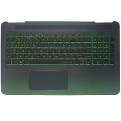 Πληκτρολόγιο - Laptop Keyboard Palmrest για HP Omen 15-AX 15-BC 15-AX102TX 15-AX019TX 15-AX016TX 15-AX015TX 859735-B31 858965-001 905114-001V 905118-001 US Backlight Green ( Κωδ.41589USPALMBLGREEN )