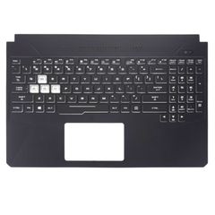 Πληκτρολόγιο - Laptop Keyboard Palmrest για Asus TUF Gaming FX505DV FX505DD FX505DU FX505DV-1A 90NR02N1-R30US2 13NR0131AP0111 90NR02N1-R30RU2 0KNR0-661BHE00 US Backlight Black ( Κωδ.41590USPALMBL )