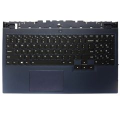 Πληκτρολόγιο - Laptop Keyboard Palmrest για Lenovo Legion 5-15ACH6H 82JU 5CB1C74809 5CB1C74805 5CB1C74833 5CB1C74864 5CB1C74800 5CB1C74832 5CB1C74801 US Backlight Blue ( Κωδ.41591USPALMBL )