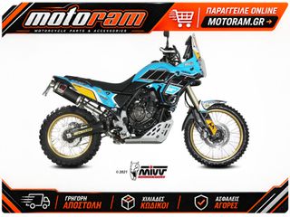 ΤΕΛΙΚΟ ΕΞΑΤΜΙΣΗΣ MIVV DAKAR SLIP-ON MUFFLER BLACK STAINLESS STEEL - YAMAHA TENERE 700 19-24
