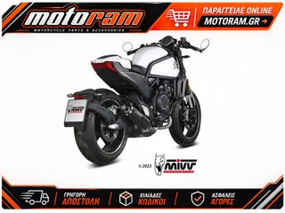 ΤΕΛΙΚΟ ΕΞΑΤΜΙΣΗΣ MIVV HR-1 CF MOTO 700 CL-X 23-24 BLACK S/BLACK ALU