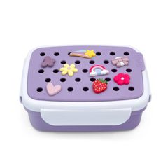 Melii – Bento Φαγητοδοχείο 880ml με Charms Μωβ