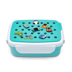 Melii – Bento Φαγητοδοχείο 880ml με Charms Μπλε