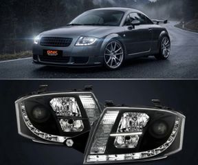 ΦΑΝΑΡΙΑ ΕΜΠΡΟΣ LED Headlights Audi TT (1998-2005) led Dayline Black
