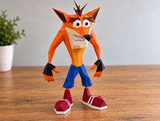 Φιγούρα Crash Bandicoot 3D printed low-poly