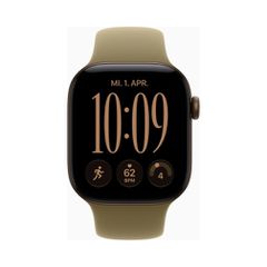 Apple Watch (Series 12 2026) GPS 42mm Dark Bronze Aluminium Case με S/M Olive Sport Band EU