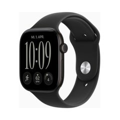 Apple Watch (Series 12 2026) GPS 42mm Black Aluminium Case με S/M Black Sport Band EU