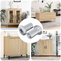 vidaXL Παξιμάδι Κλειδώματος 2 τεμ. Νίκελ M6 x 25 mm Ατσάλι