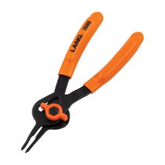 Lang, int/ext. V-Notch ret. ring pliers. 1.2mm tips / 0deg