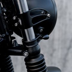 Motone, Turn Signal Fork Mount Brackets. Black-thumb-3