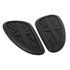 Motone, Petrol tank Knee Pads Set. Black
