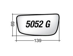 ΚΡΥΣΤΑΛΛΟ ΚΑΘΡΕΠΤΗ PEUGEOT EXPERT '07-'16/ EXPERT TEPEE '07-'16/ FIAT SCUDO '07-/ CITROEN JUMPY '07-'16/ TOYOTA PROACE '13-'16 (ΕΥΡΥΓΩΝΙΟ, ΧΡΩΜΙΟ) ΑΡΙΣΤΕΡΟ ΕΥΡΥΓΩΝΙΟ ΧΩΡΙΣ ΒΑΣΗ